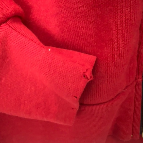 Aviator nation vintage rare red zip up hoodie with lightning bolt size XS - Picture 7 of 7